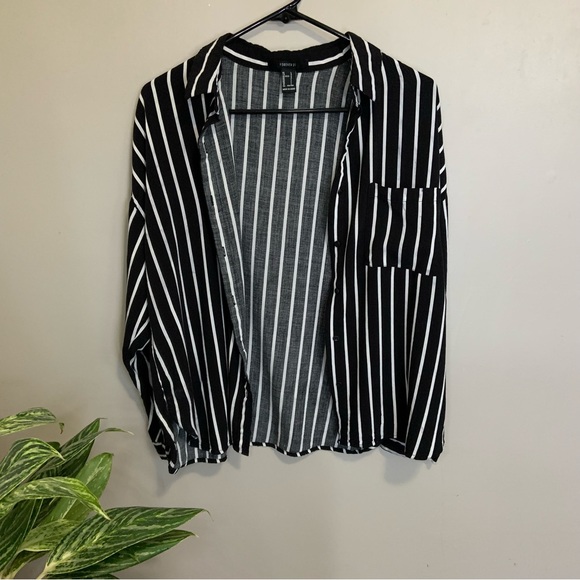 Striped Button Up Dress Shirt - Picture 2 of 4